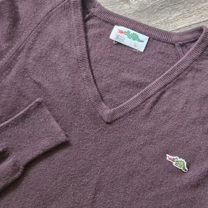 Vintage Y2K 80s Sears Braggin'‎ Dragon Brown Sweater Old Money Eclectic Grandpa